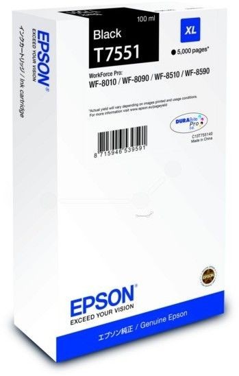 Epson - EPSON - WF-8XXX SERIESINKCARTR.XLBLACK Epson  - Cartouche, Toner et Papier
