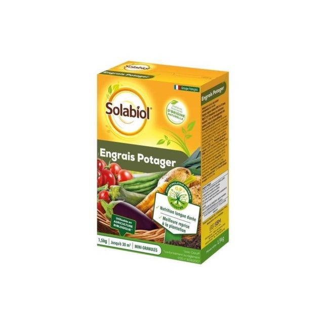 Solabiol - SOLABIOL SOPOTY15 Engrais Potager - 1,5 Kg - Solabiol
