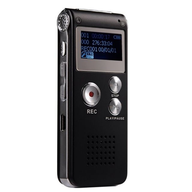 Wewoo - Enregistreur vocal Dictaphone SK-012 8 Go USB Professional Audio numérique avec lecteur MP3 WAV Enregistrement de fonction VAR Noir Wewoo  - Lecteur livre audio