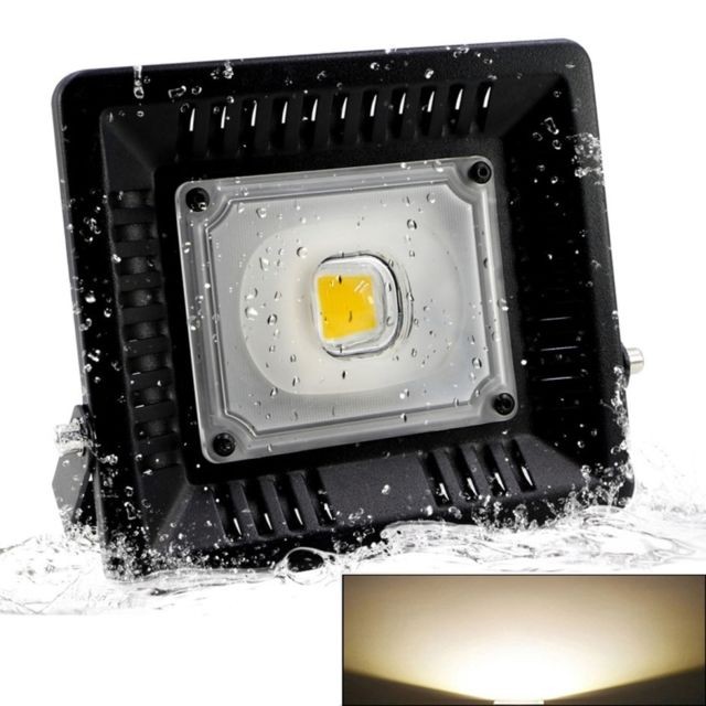 Wewoo - Projecteur LED blanc chaud étanche de 50W, 3000K, flux lumineux: 4000LM, PF 0.9, RA 80, CA 90-140V / AC 170-300V - Projecteurs