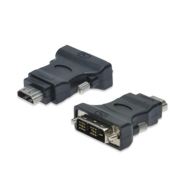 Digitus - ASSMANN Electronic AK-320500-000-S adaptateur et connecteur de câbles DVI-D (18+1) HDMI A (F) Noir Digitus  - Câble Ecran - DVI et VGA