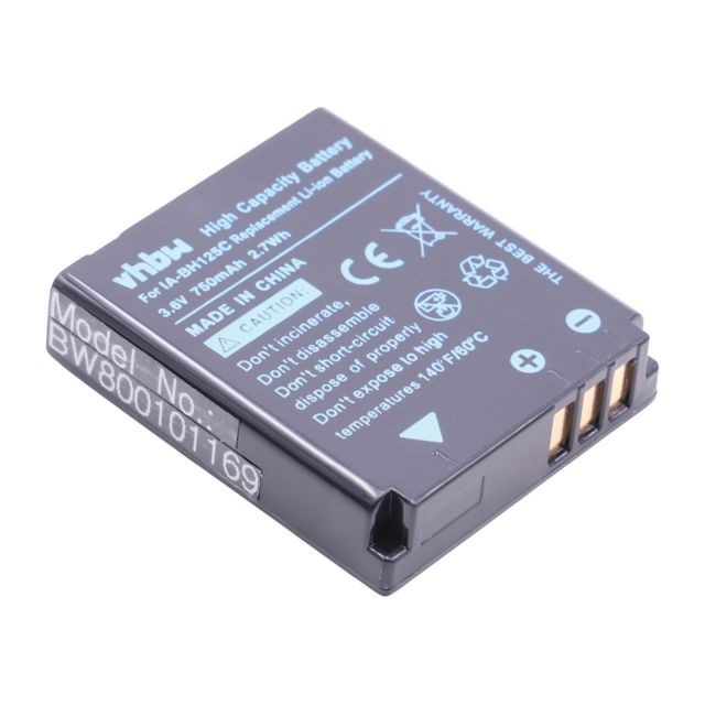 Vhbw - vhbw Li-Ion batterie 750mAh (3.6V) pour appareil photo DSLR remplace Samsung IA-BH125C, Pentax D-Li106, Sigma BP-41. Vhbw  - Accessoires et consommables