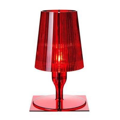 Lampes à poser TAKE - Lampe à poser Rouge translucide H30cm