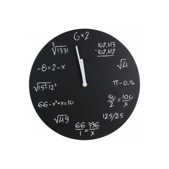 Horloges, pendules Declikdeco Horloge Murale Equations OCARRE