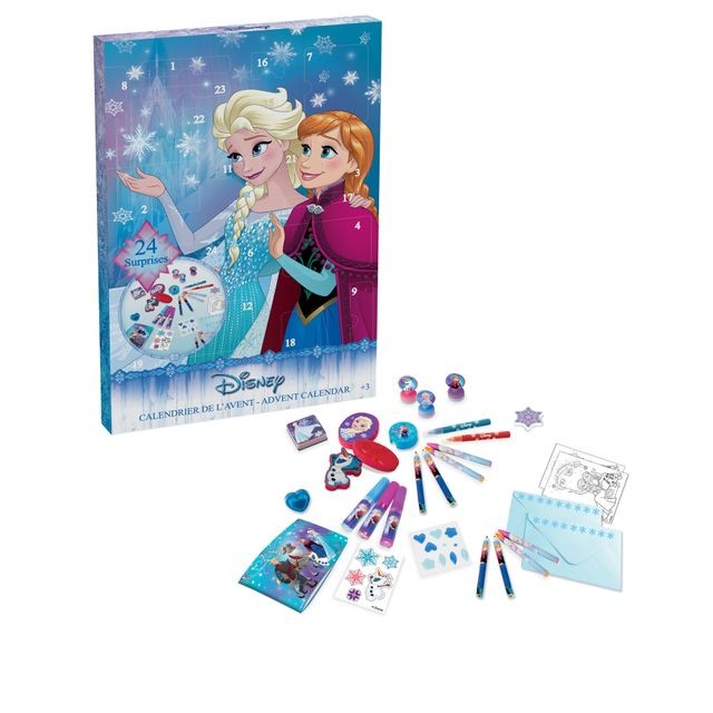 Image autocollante La Reine Des Neiges REINE DES NEIGES - Calendrier de l'avent Frozen - 44 pièces pour colorier