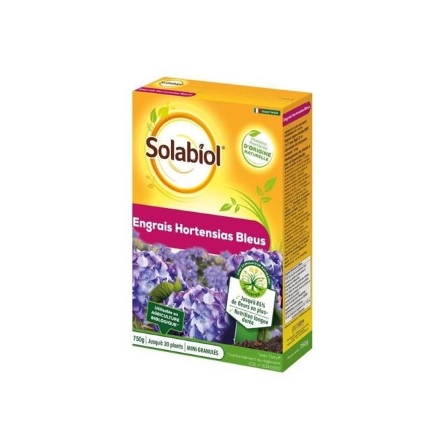 Solabiol - SOLABIOL - Engrais Hortensias Bleus - Etui 750 g - UAB - Solabiol