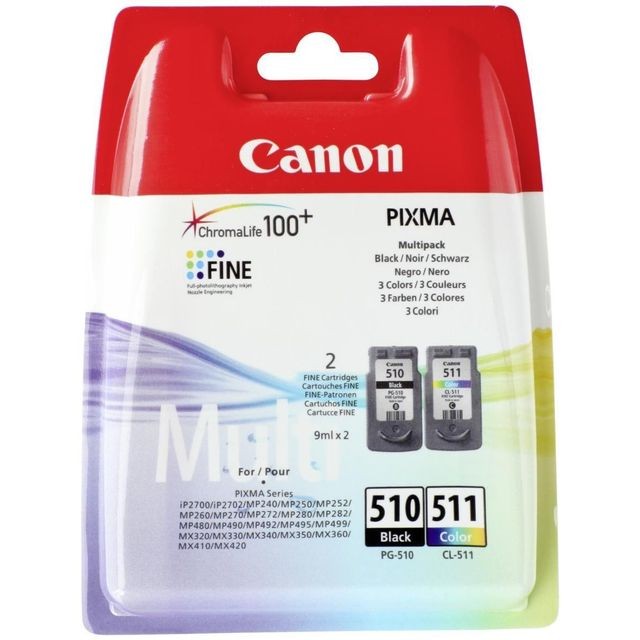 Canon - PG510-CL511 - Multipack Cartouche d'encre 4 couleurs - Canon