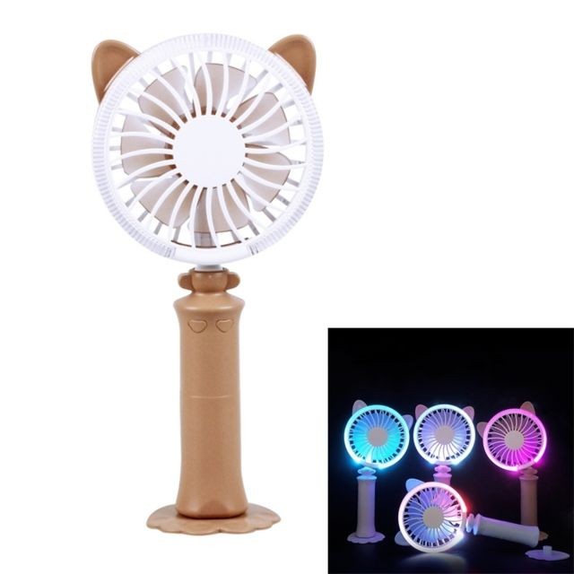 Wewoo - Sunshine Twisted Cat Night Fan USB avec rotation à 180 degrés & vent 2 vitesses Marron Wewoo  - Climatisation