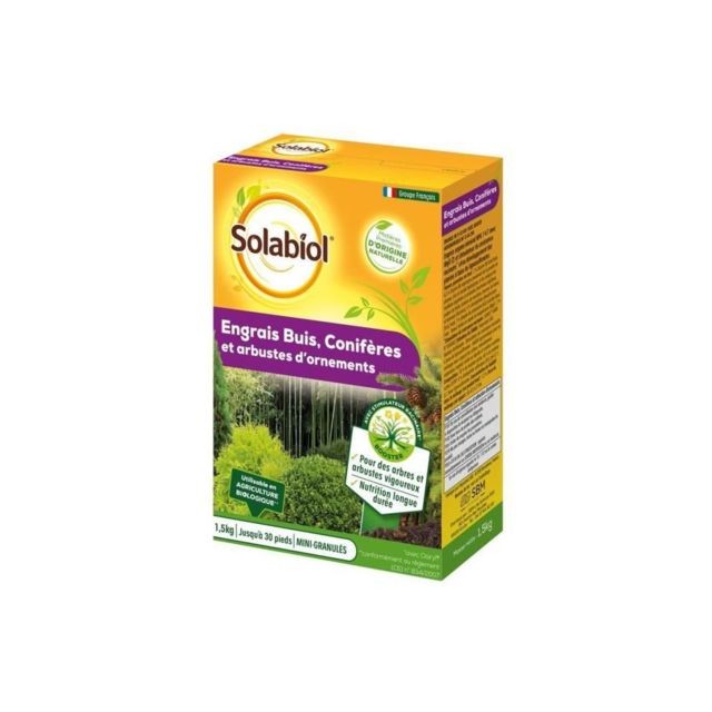 Solabiol - SOLABIOL SOCONY15 Engrais Coniferes Et Arbustes D'ornement - 1,5 Kg - Solabiol