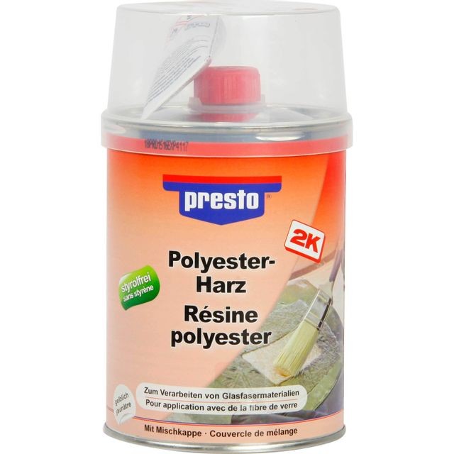 Presto - Résine polyester Presto 1kg Presto  - Produits de mise en oeuvre