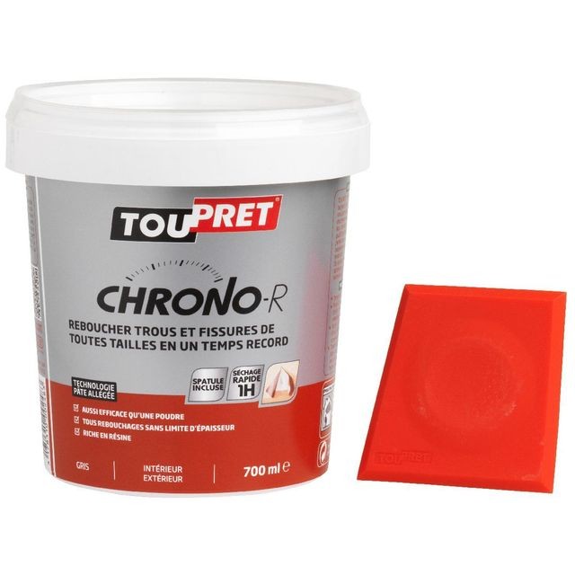 Toupret - Reboucheur pâte Chrono Toupret Pot 0,7l - Produit préparation avant pose