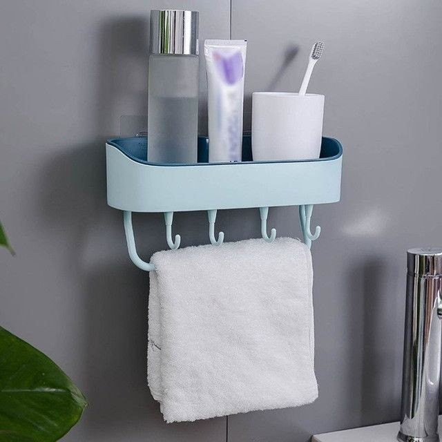 Wewoo - Support de shampoing pour salle de bain téléphone portable avec étagère de douche fixée au mur bleu ciel Wewoo   - Meubles de salle de bain Goutte d'eau