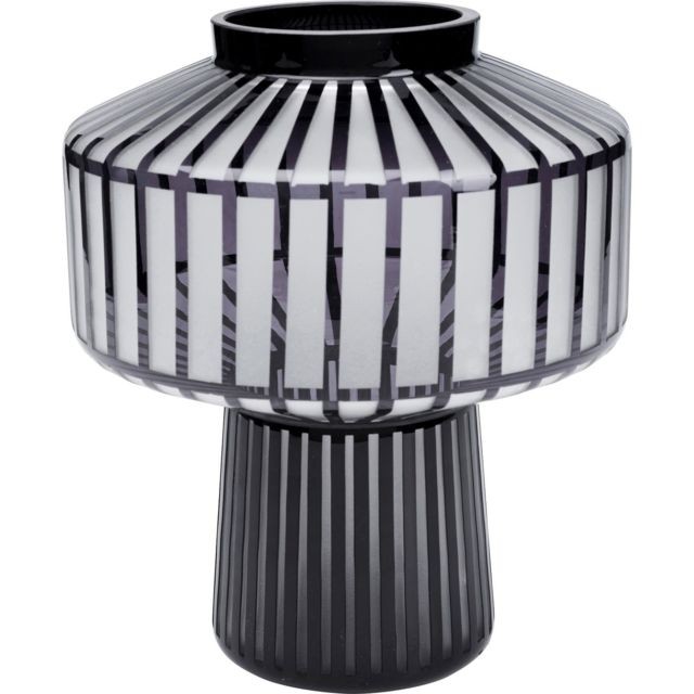 Karedesign - Vase Roulette Rim 30cm Kare Design - Vases Noir et blanc
