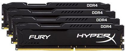 RAM PC Fixe Hyperx HyperX - FURY 16 Go (4x4 Go) Hyper X 2400MHz DDR4 CL15 1.2V