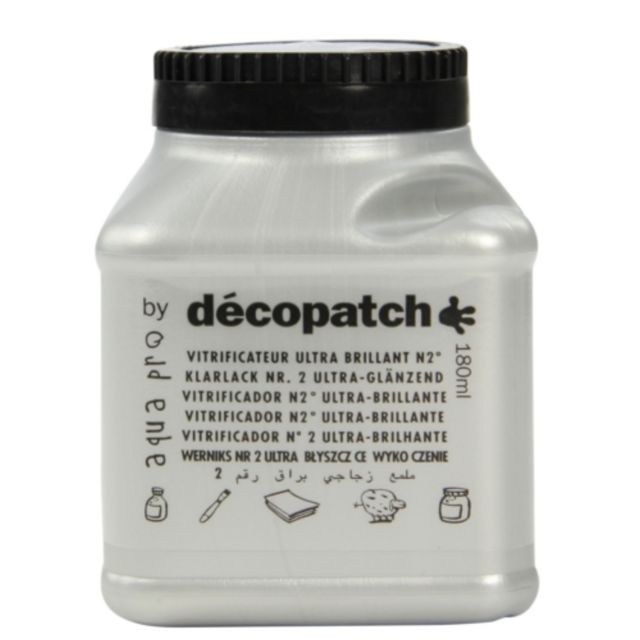 Decopatch - Vernis vitrificateur ultra brillant Décopatch 180 ml - Vitrificateur
