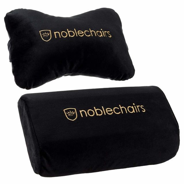 Noblechairs - Noblechairs élégant ensemble de coussin chaises pour EPIC / ICON / HERO - noir / or - Noblechairs EPIC Chaise gamer