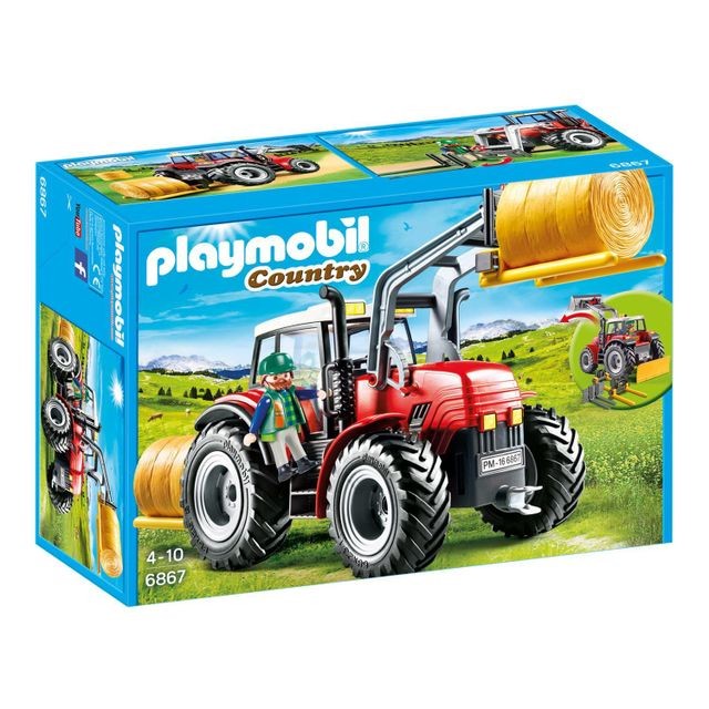 Playmobil - PLAYMOBIL 6867 Country - Grand tracteur agricole - Playmobil