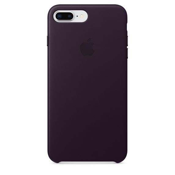 Coque, étui smartphone Apple iPhone 8 Plus/7 Plus Leather Case - Aubergine