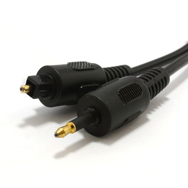 Cabling - CABLING  Audio câble TOSlink Fiche Vers mini TOSlink Optique 2 m Cabling  - Câble Optique Optique