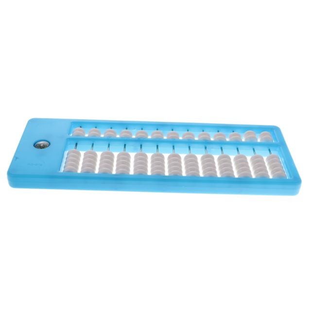 marque generique Perles En Plastique Chinois Abacus Soroban Outil De Calcul Jouet éducatif Bleu