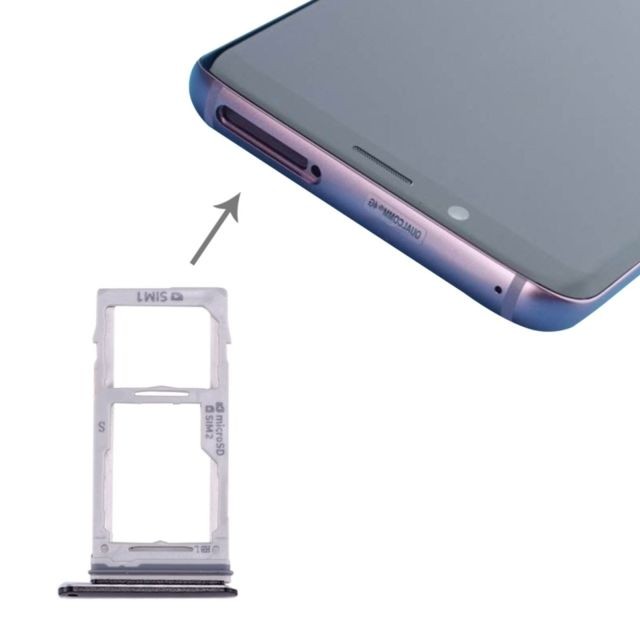 Wewoo - Tiroir de Carte SIM noir pour Samsung Galaxy S9 + / S9 SIM et SIM / Micro SD Pièce détachée Wewoo  - Accessoires Samsung Galaxy S Accessoires et consommables