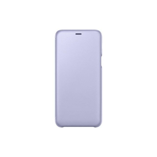 Samsung - Flip Wallet Galaxy A6 Plus - Lavande - Coque, étui smartphone Synthétique