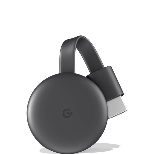 GOOGLE - Google Chromecast connecteur de télévision intelligent Full HD HDMI Charbon de bois - Passerelle Multimédia