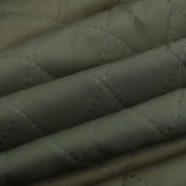 Abats-jour 1 pièce de tissu matelassé poly / coton double face pour les robes manteau vert