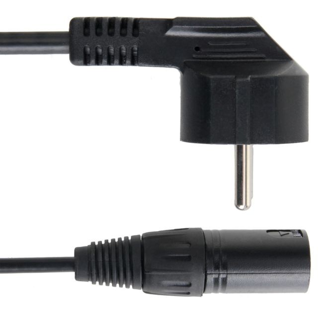 Pronomic Pronomic Stage  EUPPD-2.5 Câble Hybride Schuko / Powercon Compatible + DMX 3 Pôles, 2.5 m