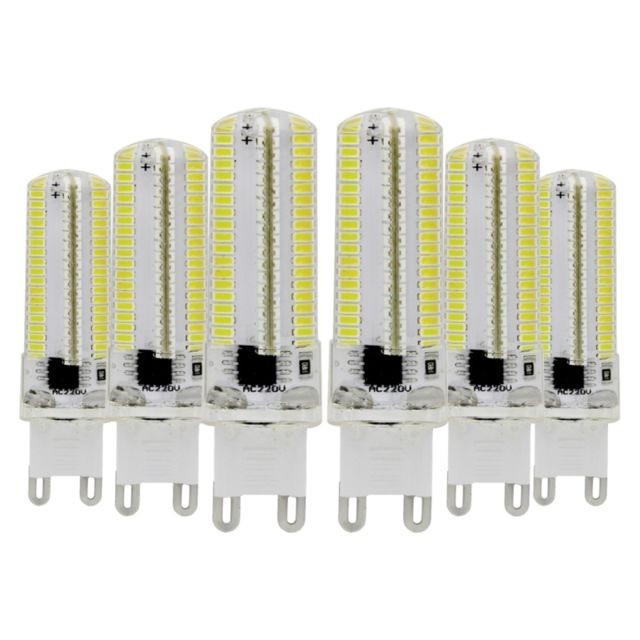 Wewoo -Ampoule LED SMD 3014 6PCS G9 7W CA 220-240V 152LEDs SMD 3014 lampe de silicone à économie d'énergie (blanc froid) Wewoo  - Ampoule LED G9 Ampoules LED