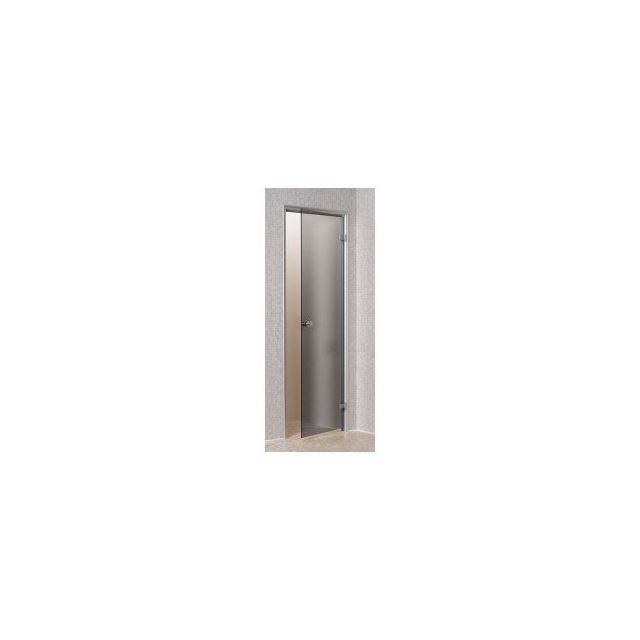 Desineo - Porte pour Hammam transparente 70 x 190 cm cadre en aluminium - Desineo