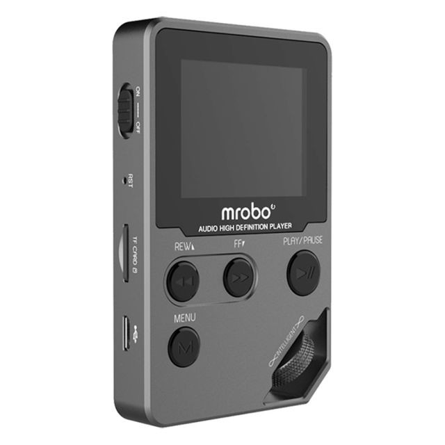 Wewoo Lecteur MP3 MP3 HIFI de 1,8 pouce en métal audio haute qualité sans perte d'entrée gamme, Carte TF support / FM / E-book, Taille la mémoire: 8 Go (Gris)