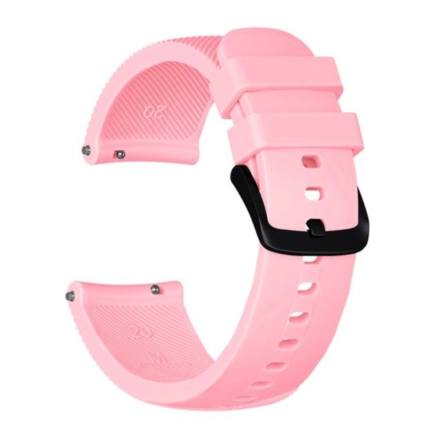 marque generique - Bracelet en silicone sergé rose pour votre Garmin Move Luxe/Move Style/Move 3/Move Venu marque generique  - Montre et bracelet connectés