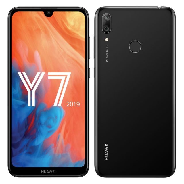 Huawei - Y7 2019 - Noir Huawei   - Smartphone Android Huawei y7 2019