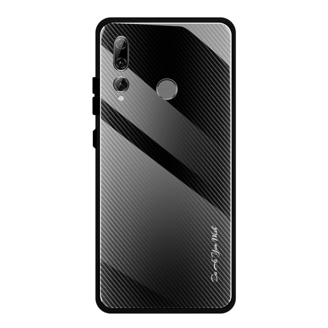 Wewoo - Coque Pour Huawei Enjoy 9s / Honor 10i / 20i / 20 Lite / P Smart Plus 2019 / Maimang 8 étui de protection en verre dégradé de texture noir Wewoo  - Accessoires pour Smartphone Huawei P Smart Plus Accessoires et consommables