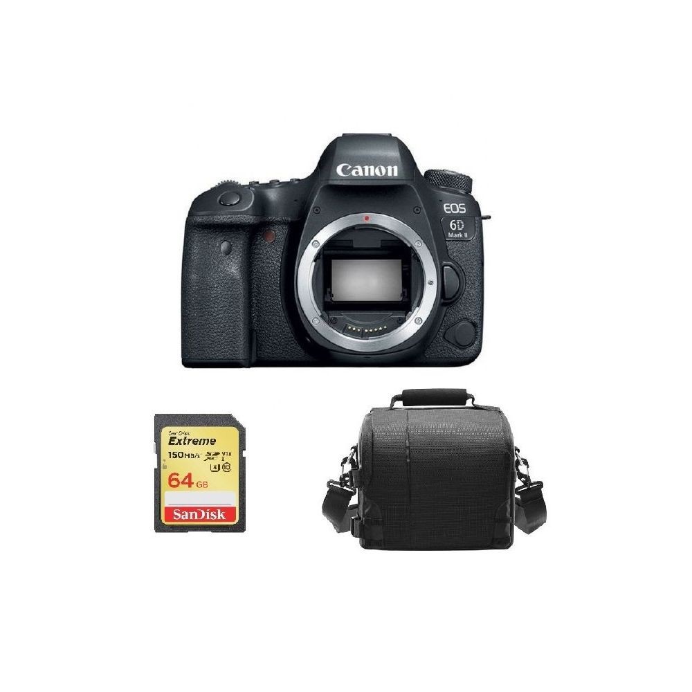 Canon CANON EOS 6D II Body + 64GB SD card + camera Bag