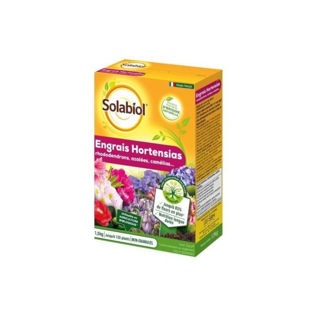 Solabiol - SOLABIOL SORHOY15 Engrais Hortensias, Rhododendrons - 1,5 Kg - Solabiol