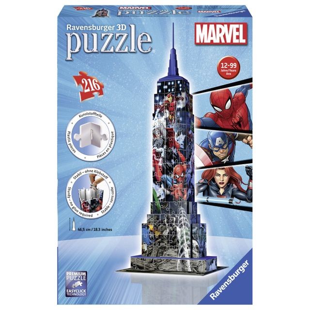 Marvel Comics Puzzle 3D 216 pièces : Empire State Building Marvel