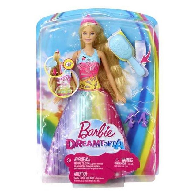 Poupées mannequins Barbie Dreamtopia-Princesse arc-en-ciel sons et limières