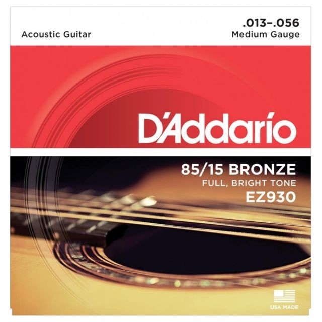 Accessoires instruments à cordes D'Addario D'addario EZ930 Medium 13-56 - Jeu de cordes Acoustiques