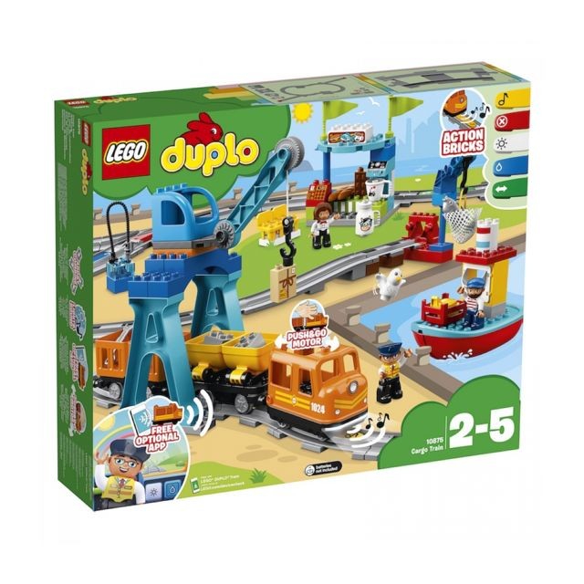 Lego - Le train de marchandises - 10875  Lego  - Cadeau pour bébé - 1 an Jeux & Jouets