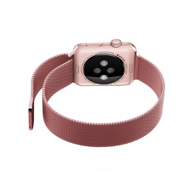 La Coque Francaise Bracelet en acier compatible avec Apple Watch 42-44mm - Rose Gold (Vendu sans la montre)