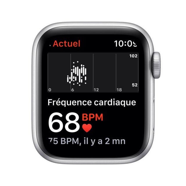 Apple Watch Watch SE - GPS - 40 - Alu Argent / Bracelet Sport Blanc - Regular