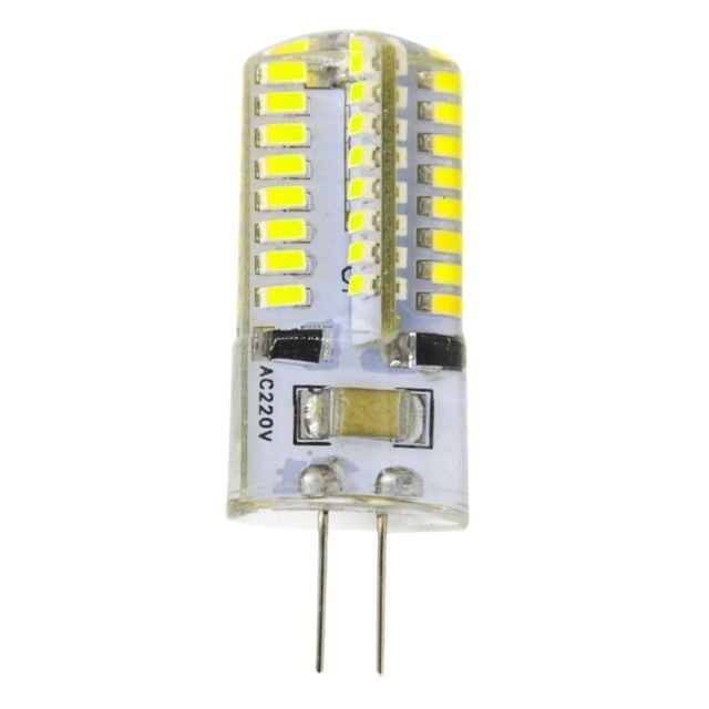 Ampoules LED Ampoule G4 4W lumière blanche 200LM 64 LED SMD 3014 de maïs de maïs, AC 220V