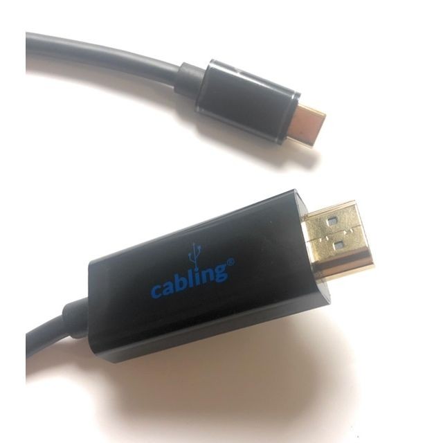 Câble Thunderbolt CABLING® 5M Câble USB C vers HDMI 4k@60Hz Câble HDMI Thunderbolt 3 Compatible avec 2019 MacBook Pro/Air/ 2018 iPad Pro,Galaxy S10 S10+ S9 S8+,Note 10/