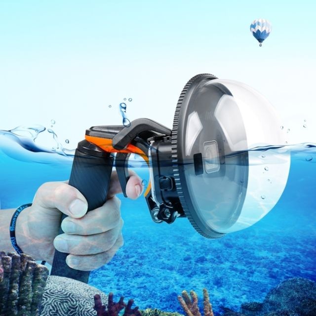 Wewoo - Pour GoPro HERO5 Obturateur Déclencheur Transparent + Dôme Port Objectif Couvercle + Flottant Poignée Grip Plongée Bâton de flottabilité avec Réglable Anti-Perte Sangle & Vis et Clé - Caméras