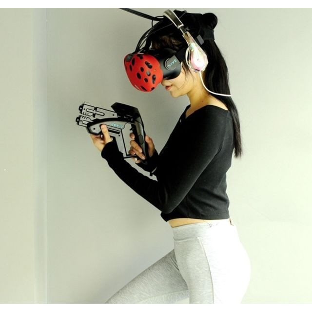 Accessoires Réalité virtuelle Contrôleur de pistolet VR VIVE pour casque HTC VR Experience Shop Jeu de tir VR Arme de poing VR