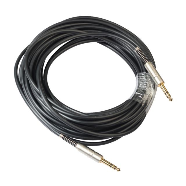 marque generique - câble audio stéréo tressé mâle / mâle de 6,35 mm plaqué or, 1/4 '', 15 m marque generique  - Instruments à cordes