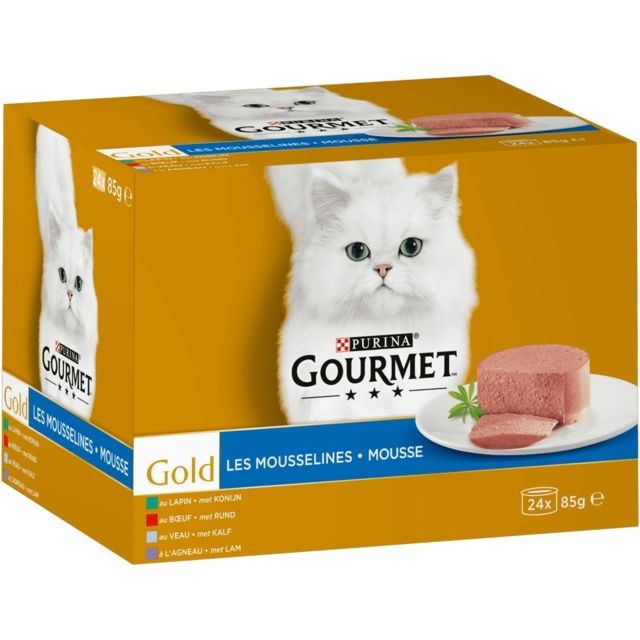 Alimentation humide pour chat Gourmet