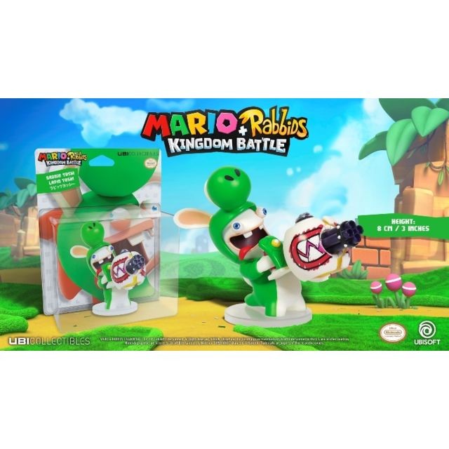 marque generique - MARIO + RABBIDS KINGDOM - Figurine 3in Rabbit Yoshi (Ubisoft) marque generique  - Mario figurine